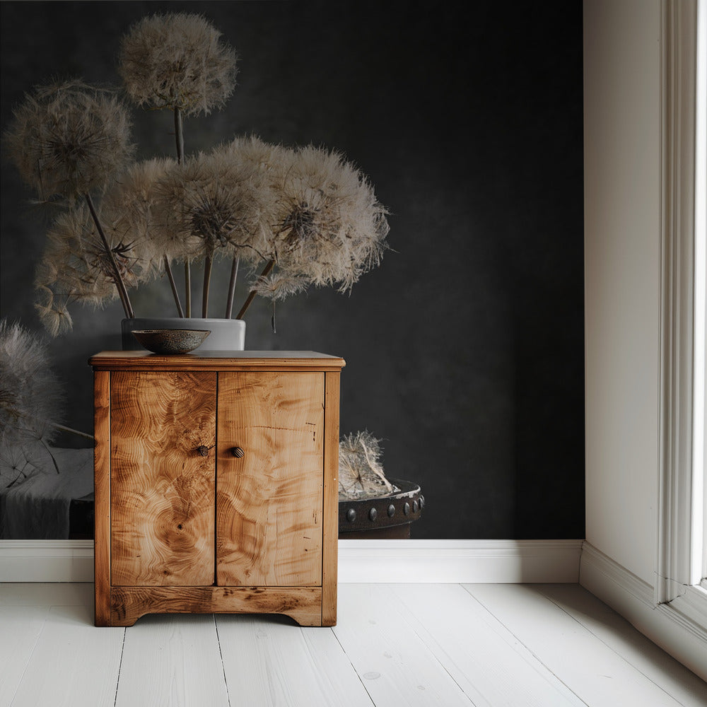 Paardenbloemzaadpeul | Behang