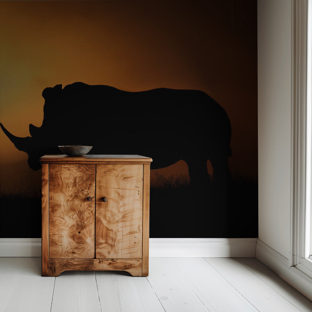 Neushoorn Zonsopgang | Achtergrond