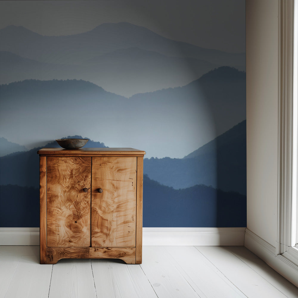 Blauwe Golven | Behang