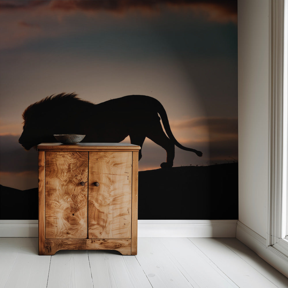 Zonsondergang in de Serengeti | Achtergrond