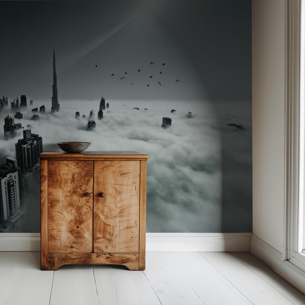 Omhoog, omhoog en boven | Behang