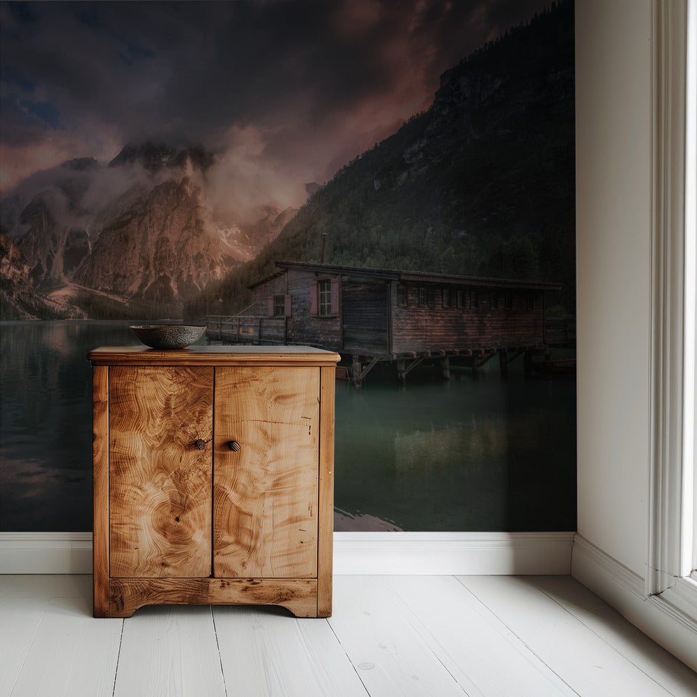 Lago di Braies, Dolomieten | Behang