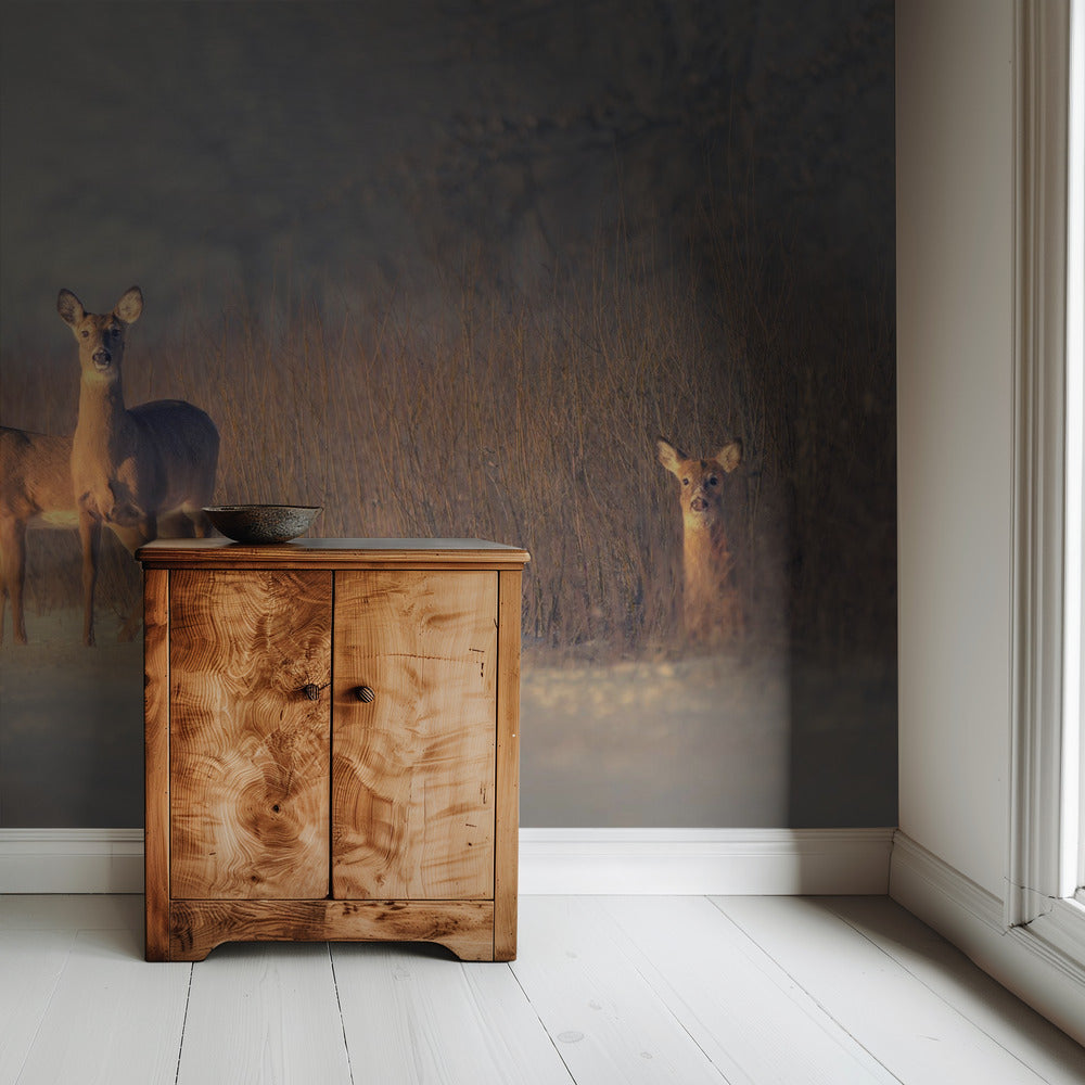 Drie Herten | Behang