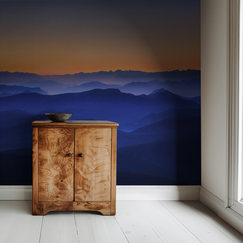Mistige Bergen | Behang