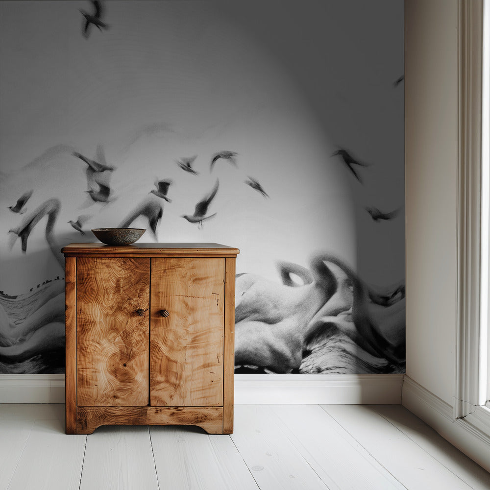 Swans waves | Wallpaper