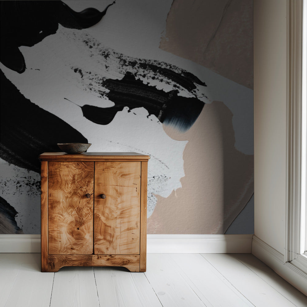 Zwart en Naakt | Behang