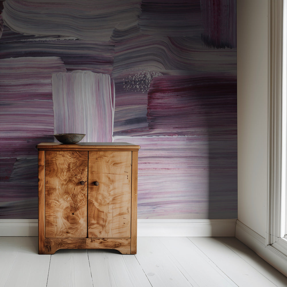 Expressionistische kleurrijke penseelstreken | Behang