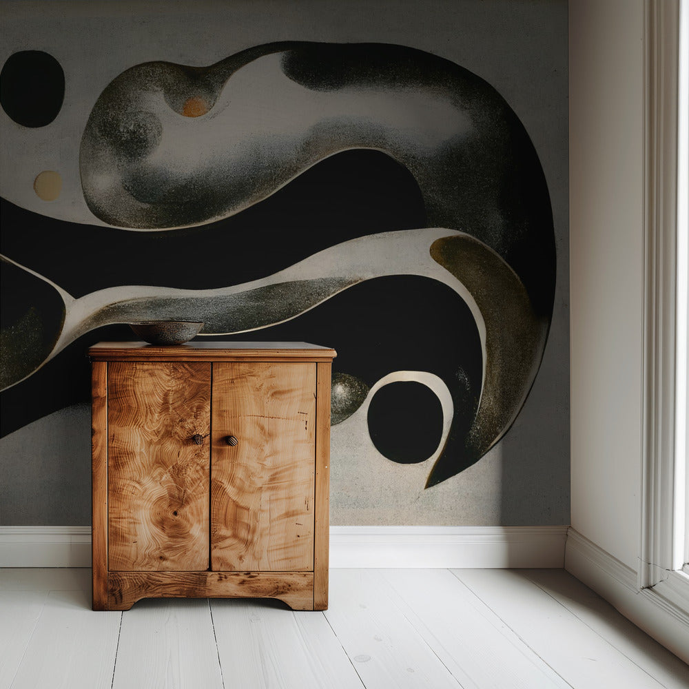 Surrealistische golven | Behang