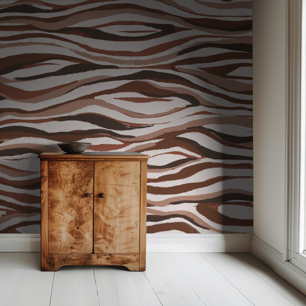 Aardse golven | Behang
