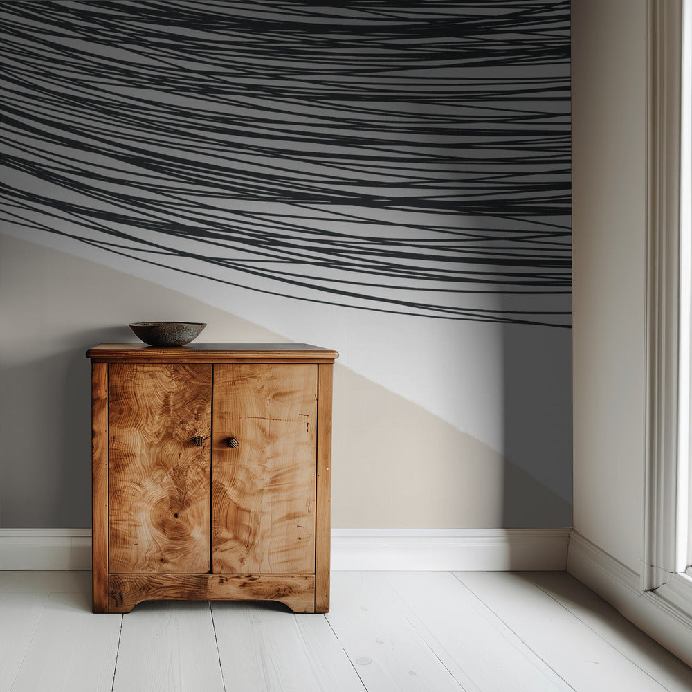 Harmonie van gebogen lijnen | Behang