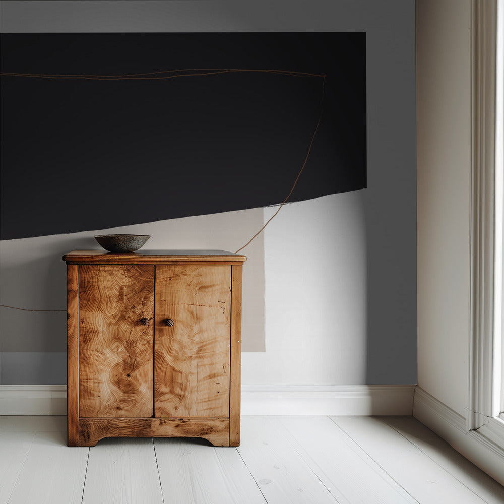 Gebogen abstracte harmonie | Behang