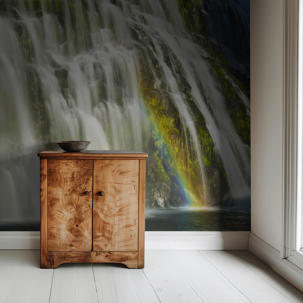 Regenboogwatervallen | Behang