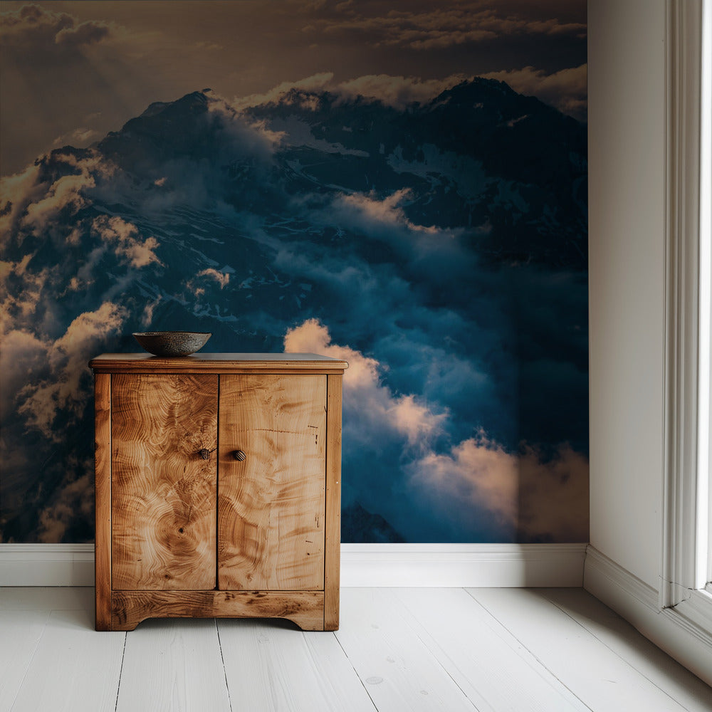 Bewolkte jurk | Behang