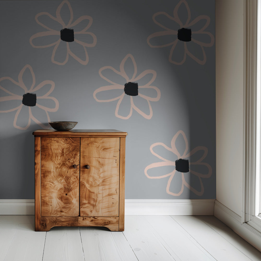 Gedurfde bloemen | Behang