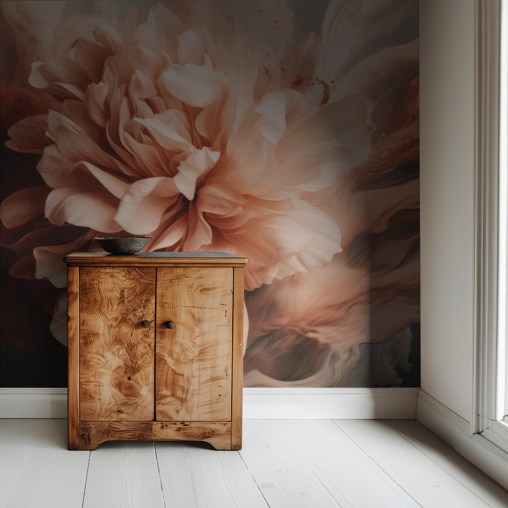 Bloemblaadjes in beweging | Behang
