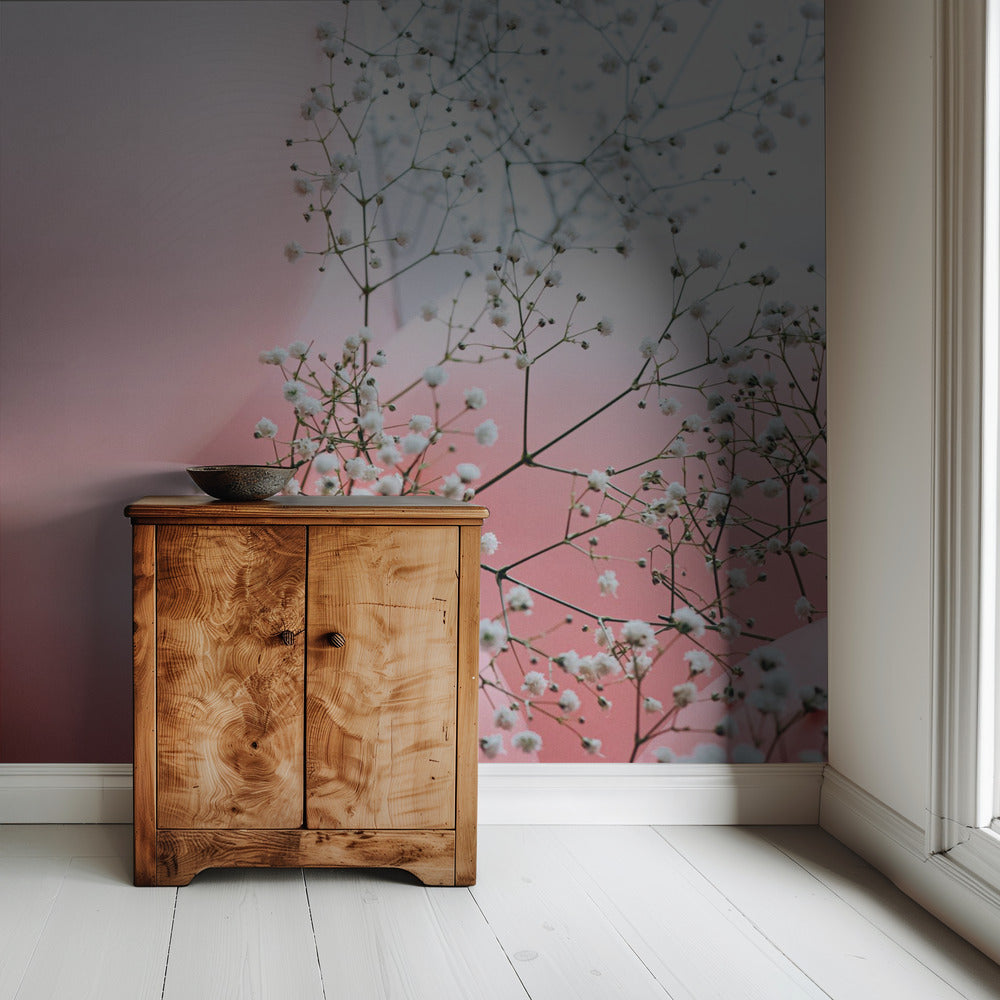 Bloemen en ballonnen | Behang