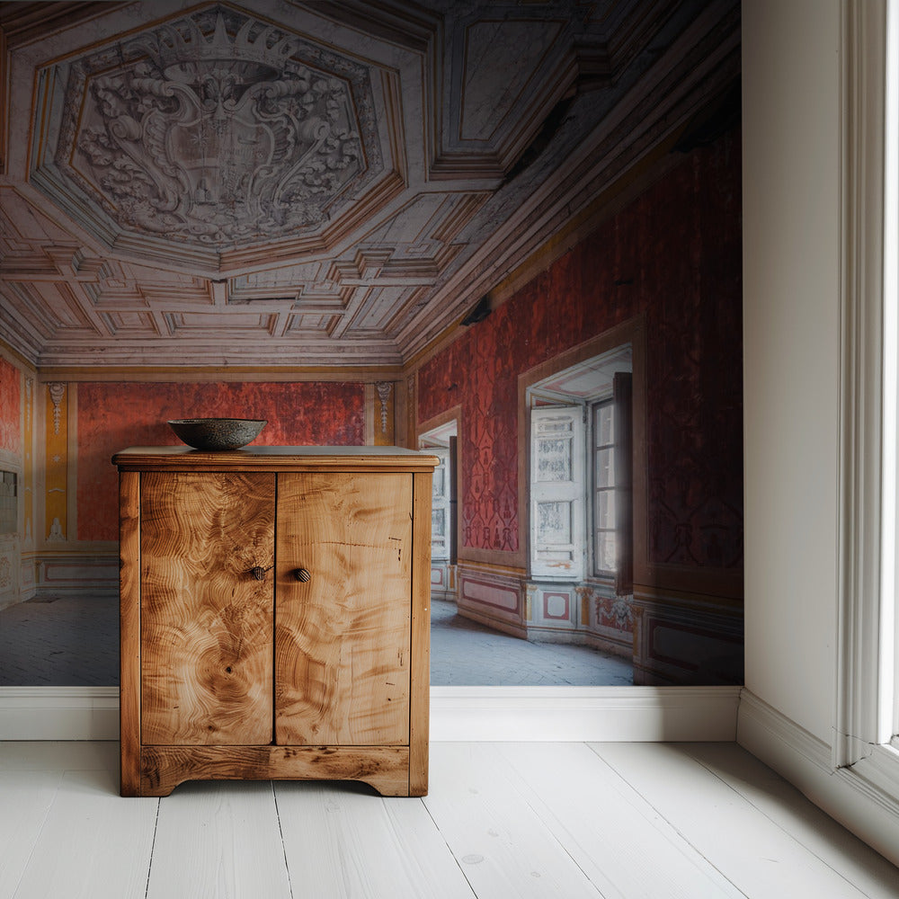 Verlaten Rode Kamer | Behang