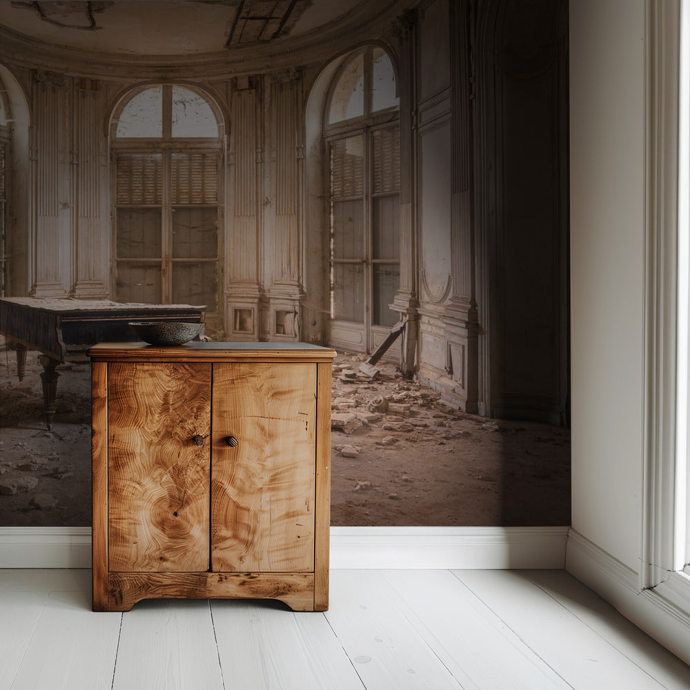 Piano in verval | Behang