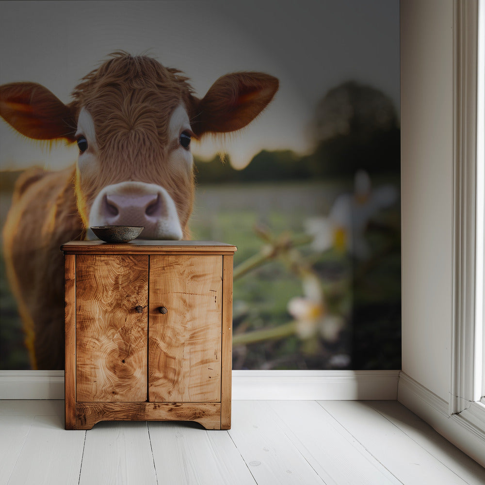 Koe bij zonsopgang | Achtergrond