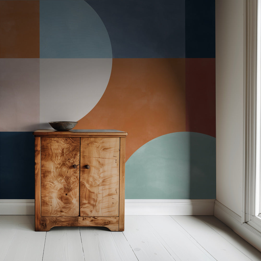 Esthetische geometrische vormen | Behang
