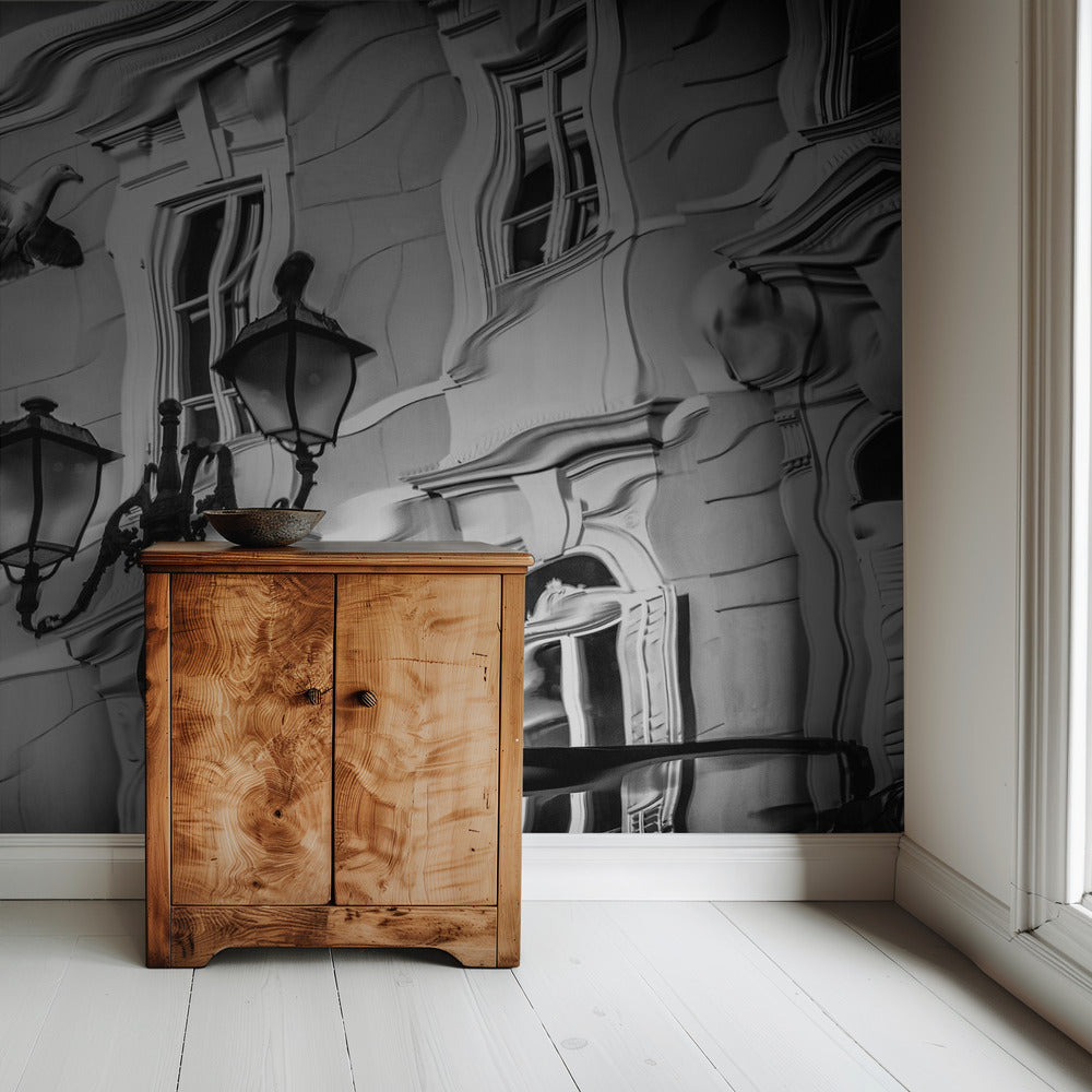 Meeuw reflectie | Behang