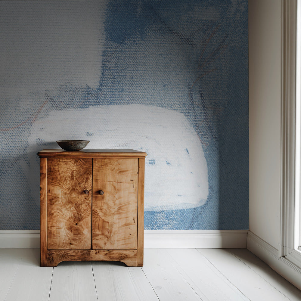 Fluisteringen in Blauw | Behang