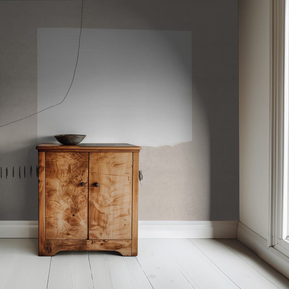 Witte rechthoek contrasterend | Behang