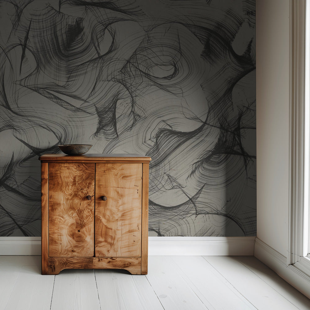 Wervelende echo's | Behang