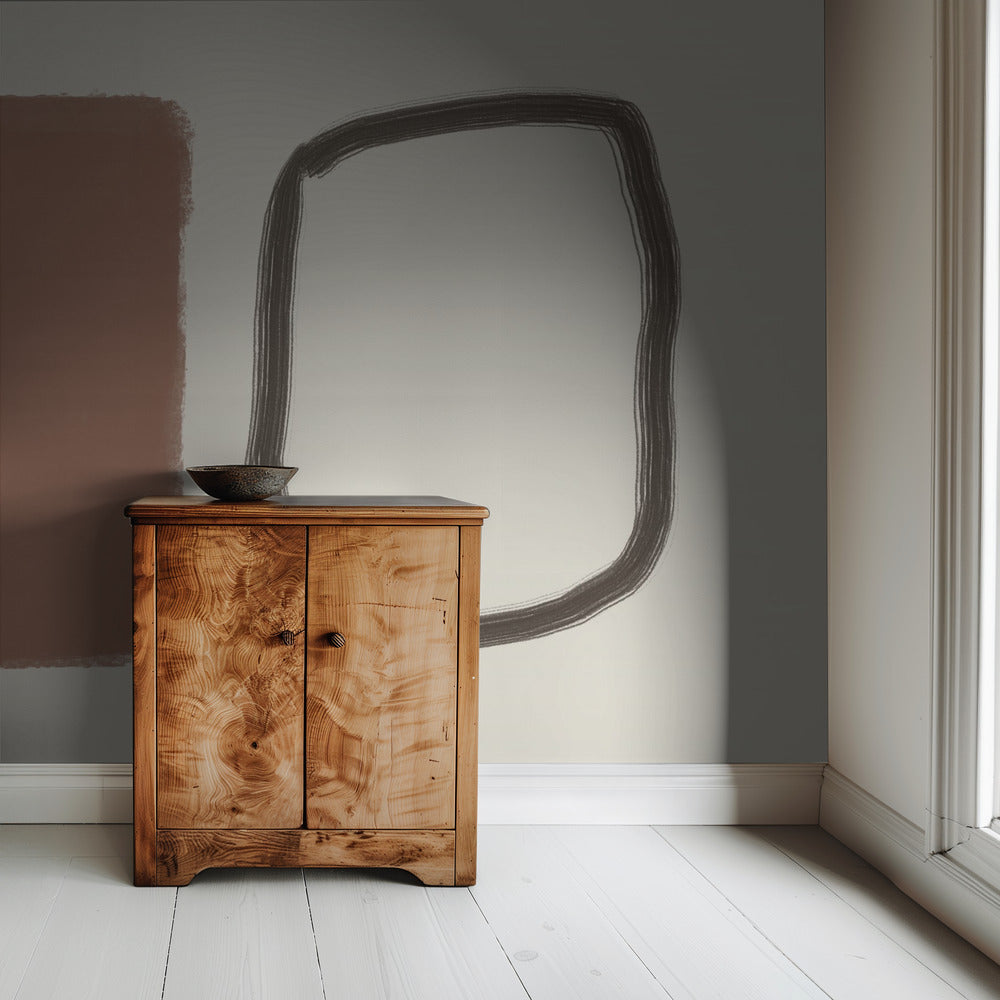 Vormen in contrast | Behang