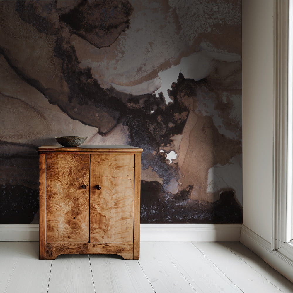 Aardse tinten stromen | Behang