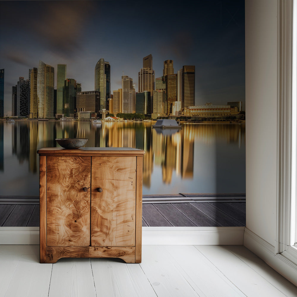 Gouden ochtend in Singapore | Achtergrond