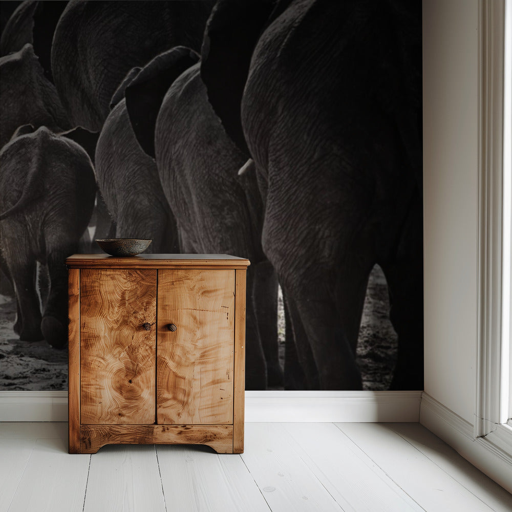 Naar huis lopen | Behang