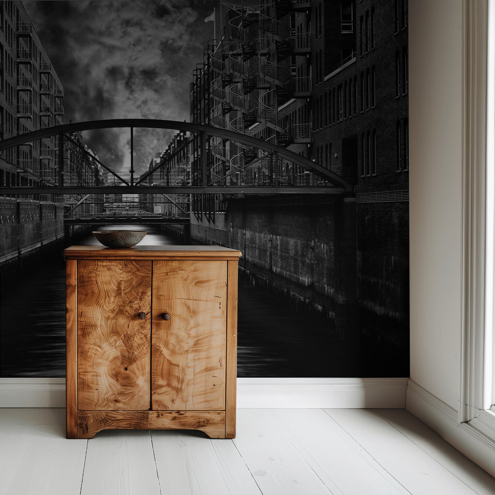 De andere kant van Hamburg | Behang