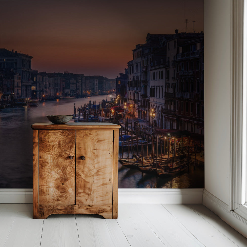 Canal Grande in Venetië bij zonsondergang | Achtergrond