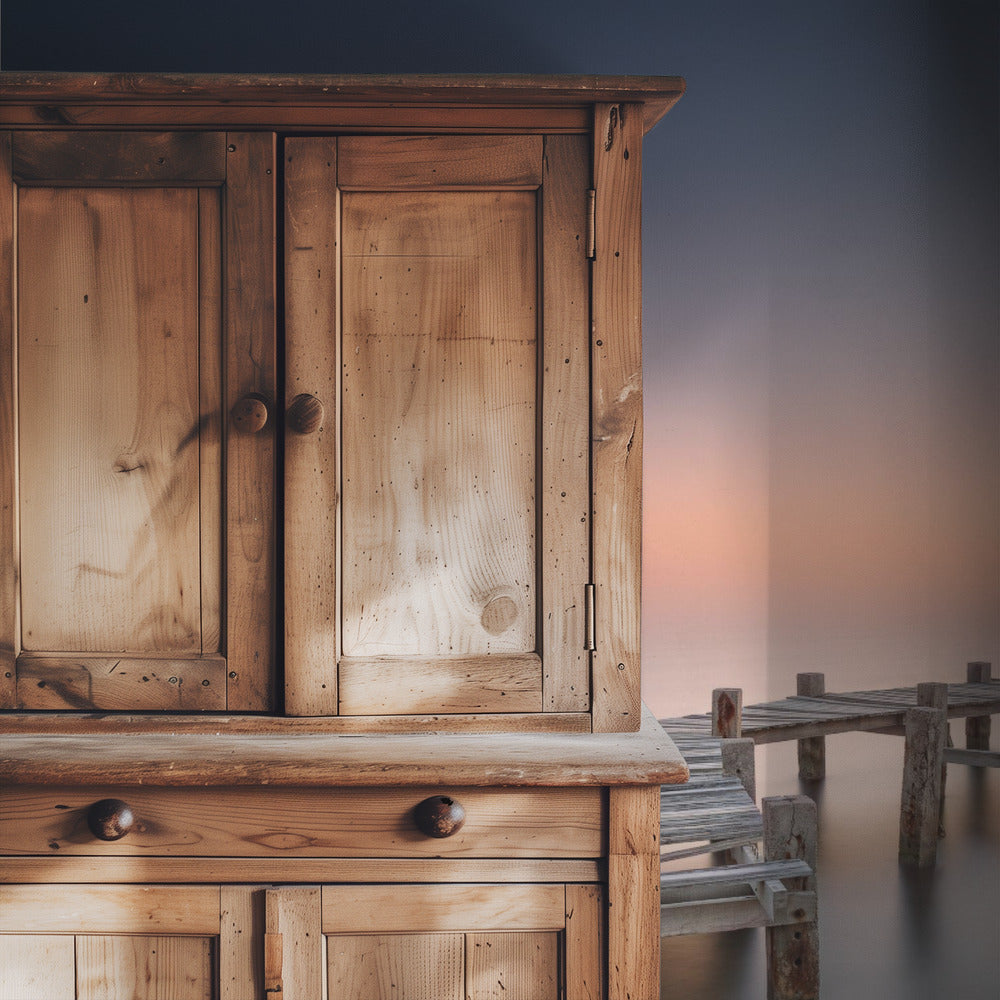 Oude pier II | Behang