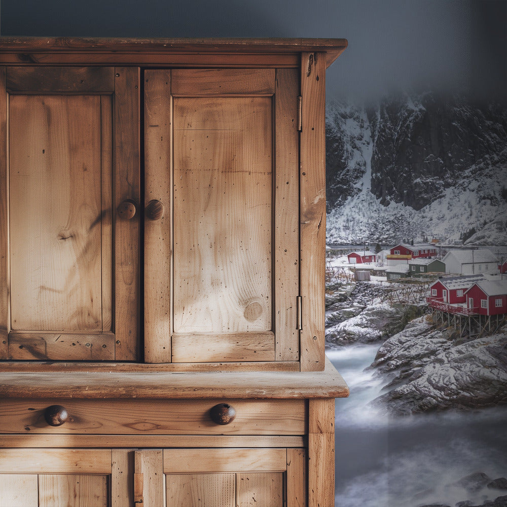 winter Lofoten-eilanden | Behang