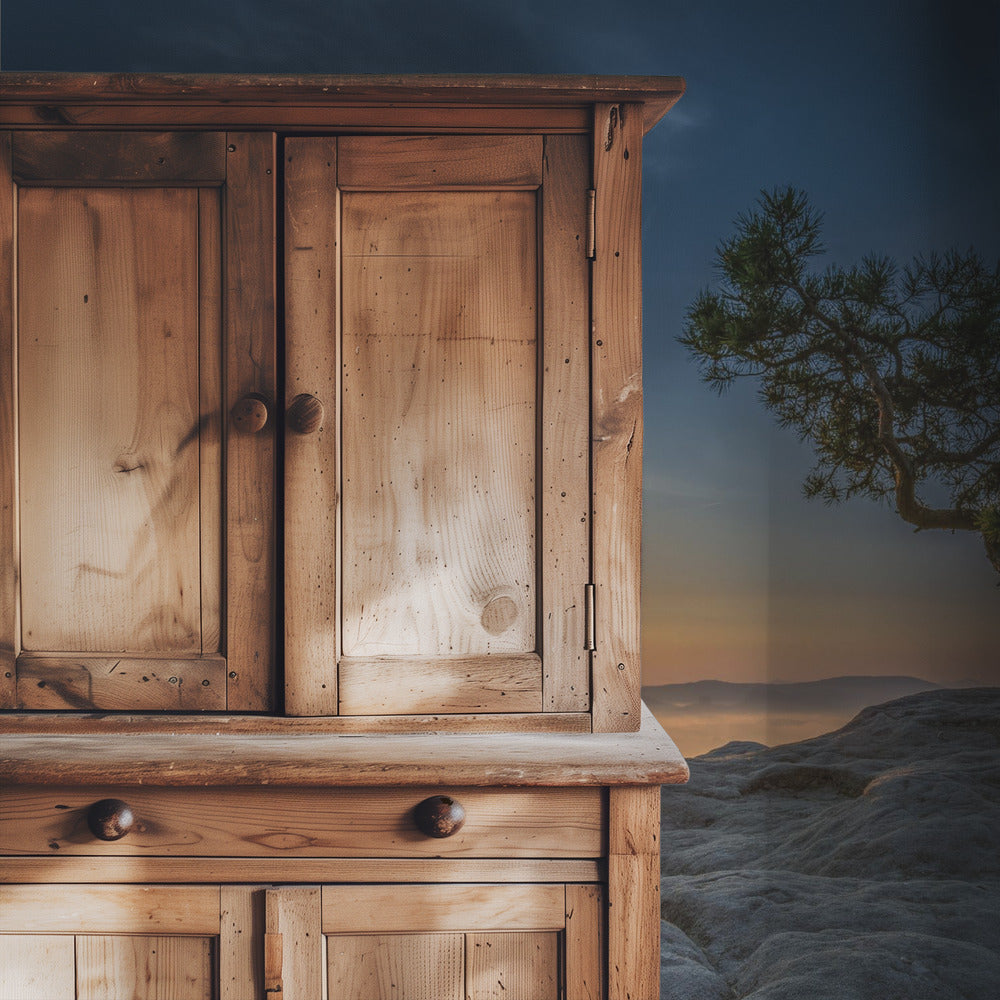 Oud grenen | Behang