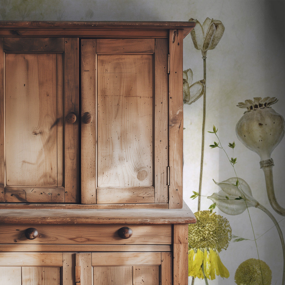 Klaprozen en Helenium | Behang