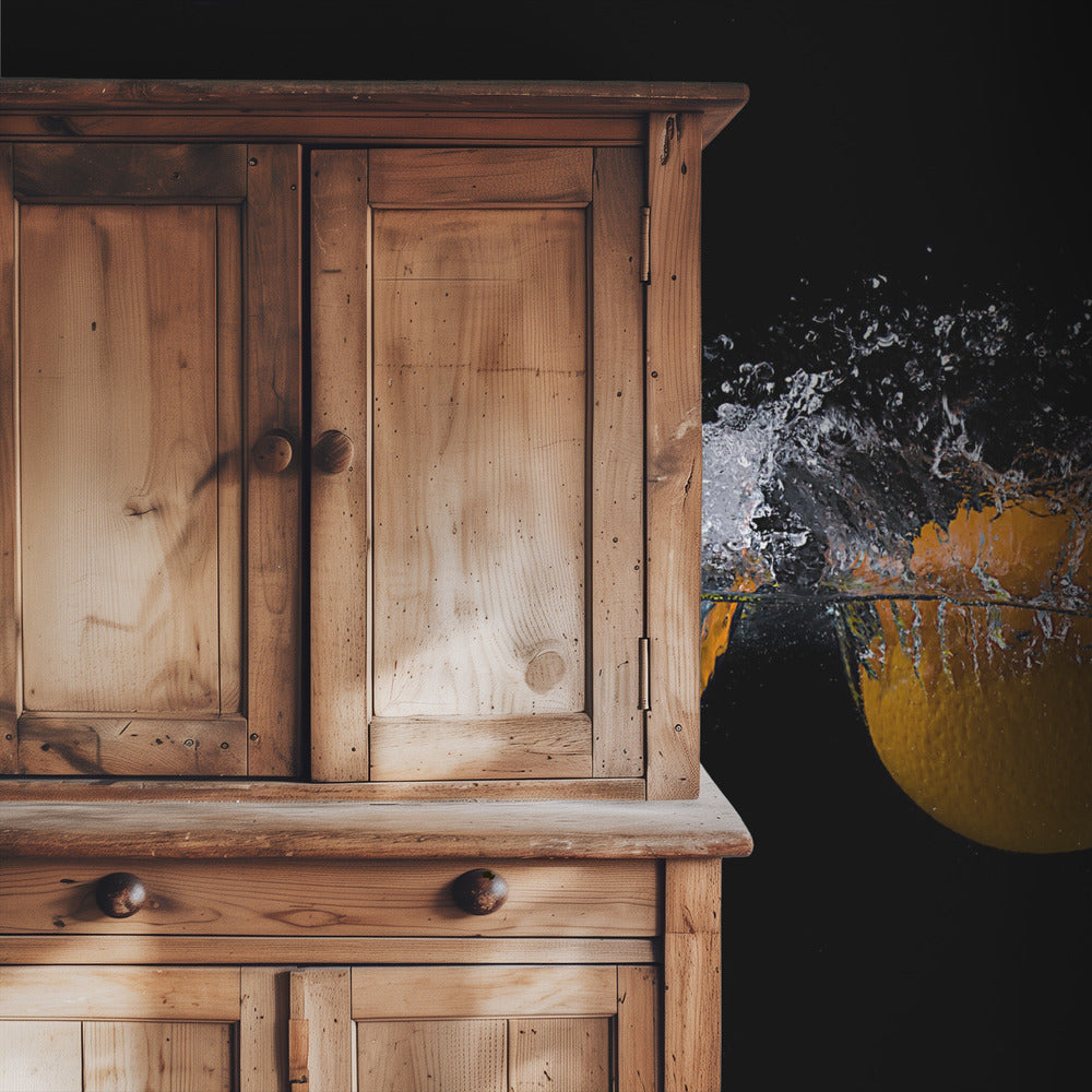 Driedubbele citrus splash | Behang