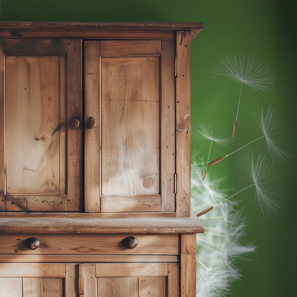 Paardenbloem waait | Behang