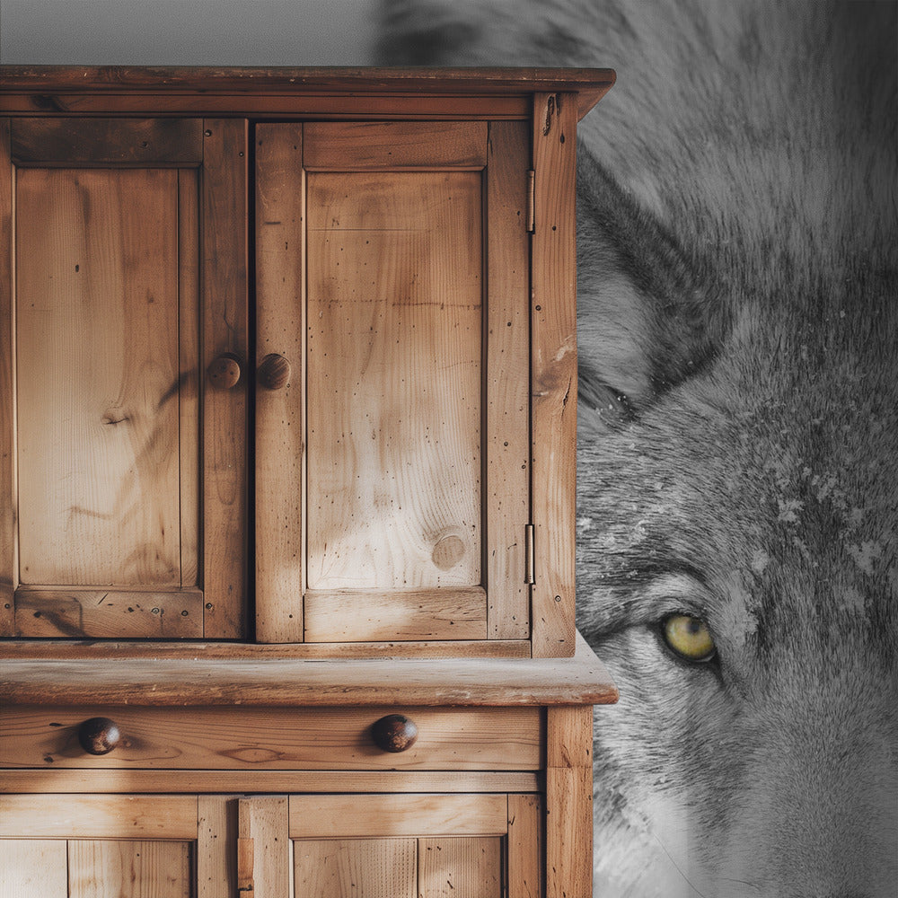 Gele ogen - Timber Wolf | Achtergrond