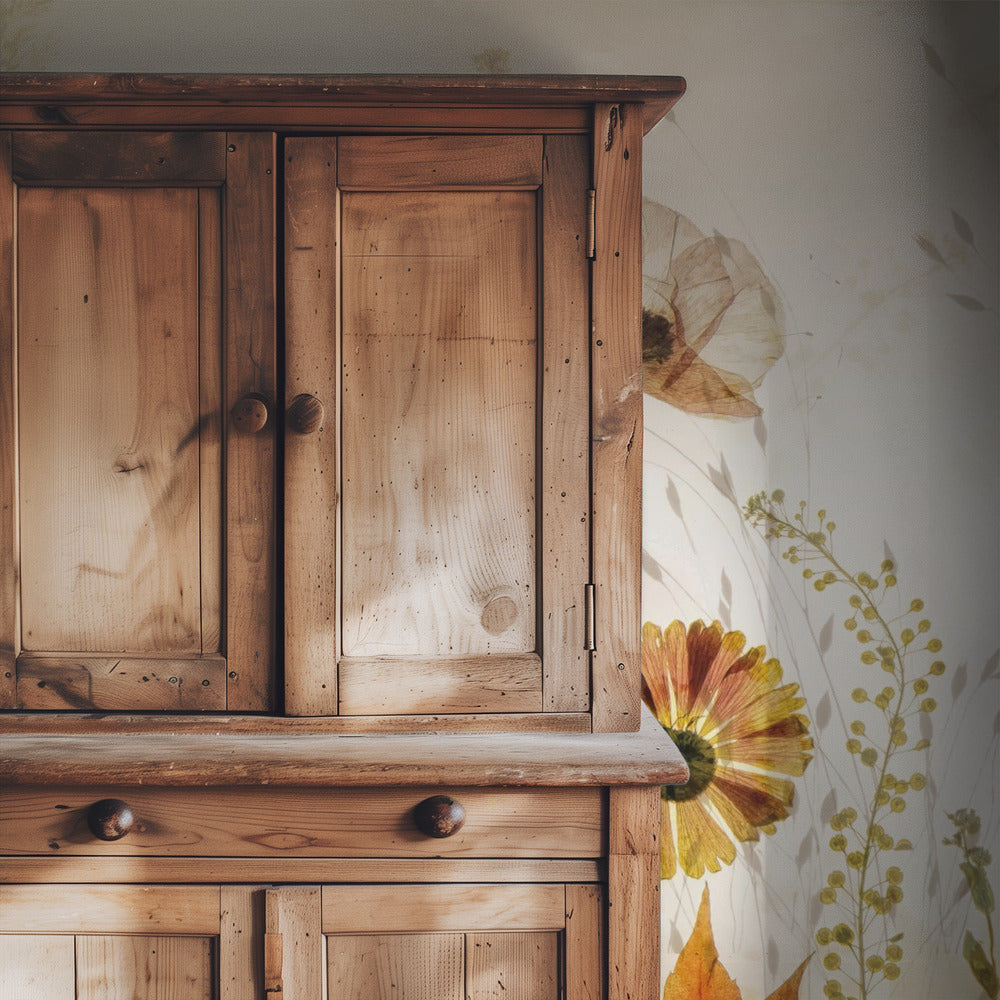 In het veld... | Behang