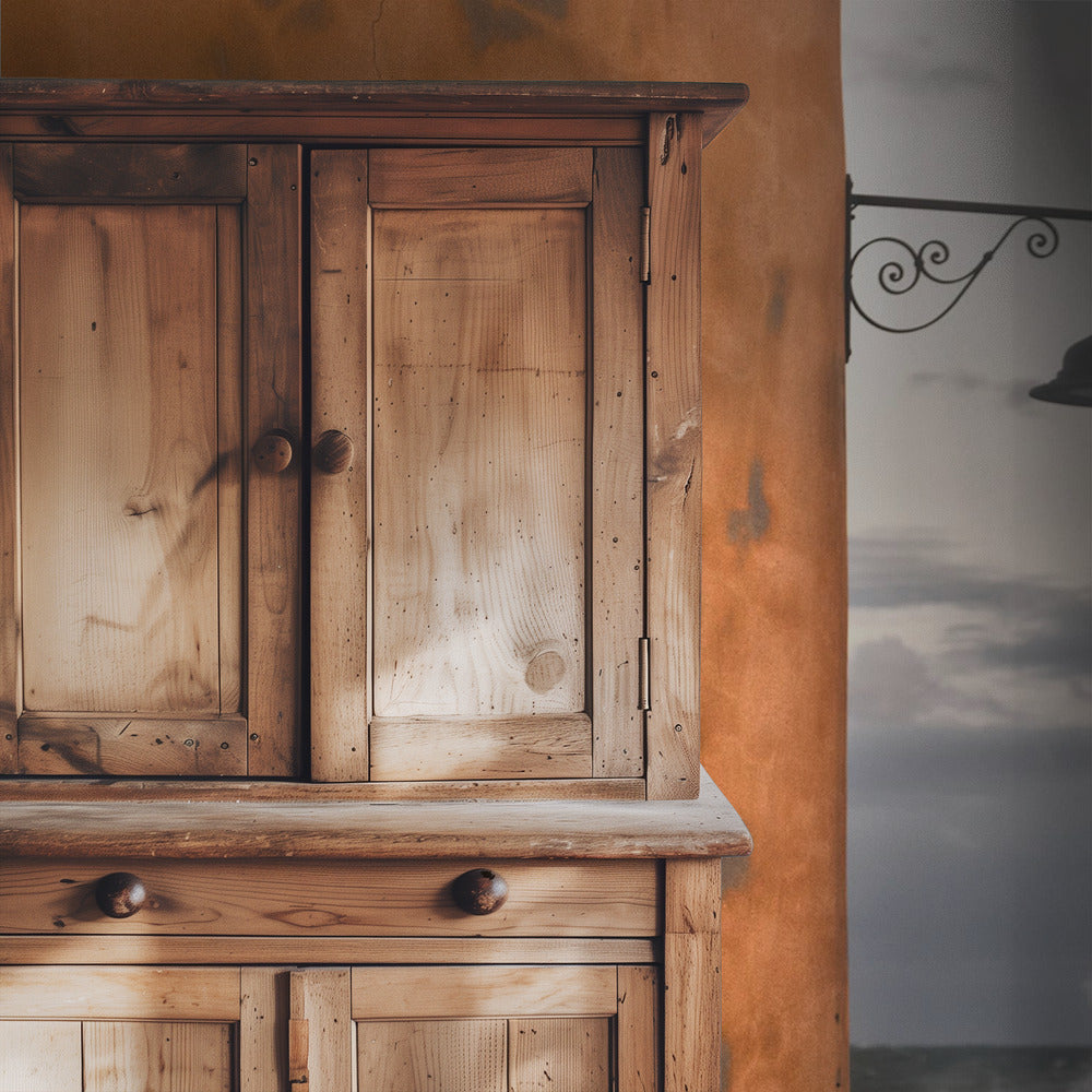 De muur en de golf | Behang