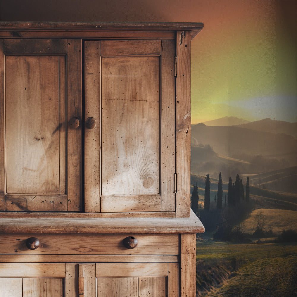 Val d'Orcia in de ochtend | Achtergrond