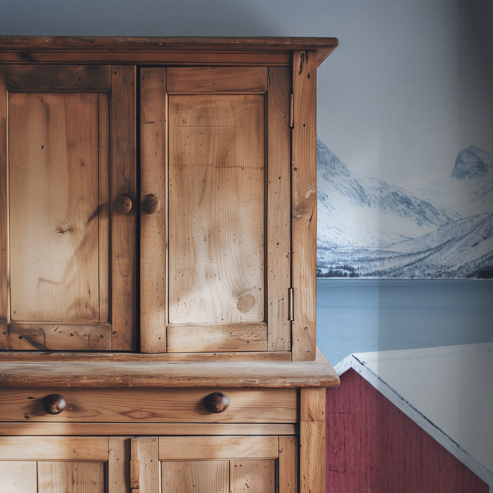 Rode hut | Behang