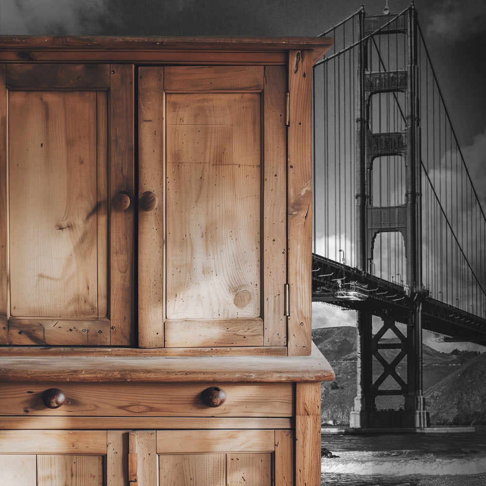 Surfen onder de Golden Gate Bridge | Achtergrond