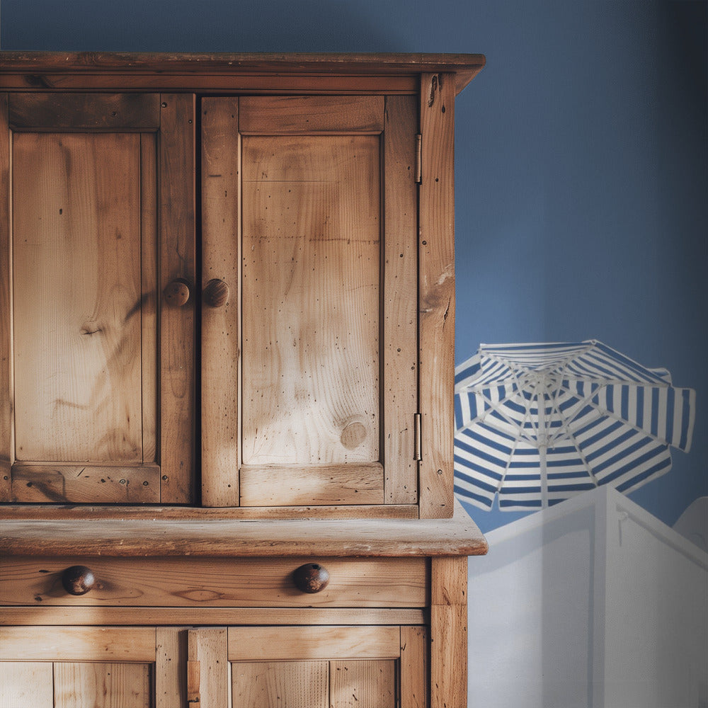 Blauw en wit | Behang