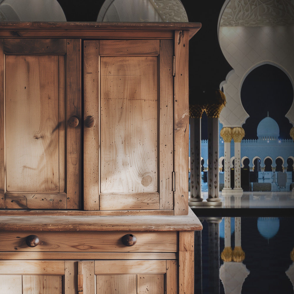 Blauw Uur & Reflectie | Behang