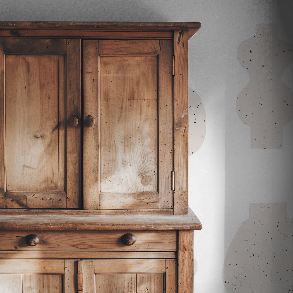 Abstracte Vazen Beige | Behang