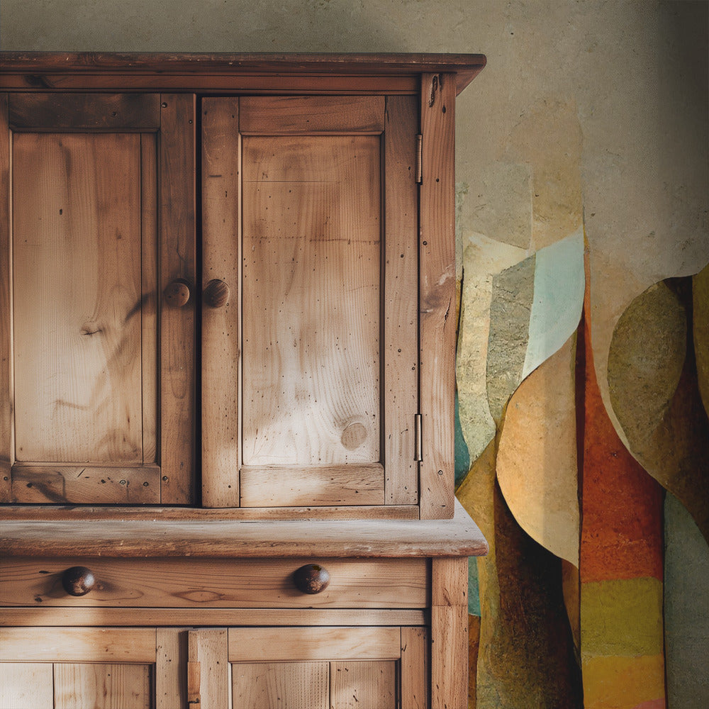 Gebogen caleidoscoop | Behang